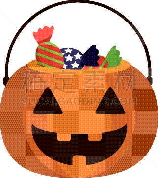 南瓜,卡通,糖果,分离着色,可爱的,夜晚,蔬菜,传统,十月