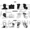 图标,分离着色,Disk,身体受伤,图像,损坏的,生病,收集,骨折