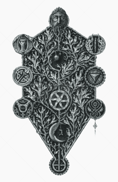 生活方式,活力,秘密,几何形状,见神论,哥特式风格,绘画插图,魔术师,雕刻术,卡巴拉