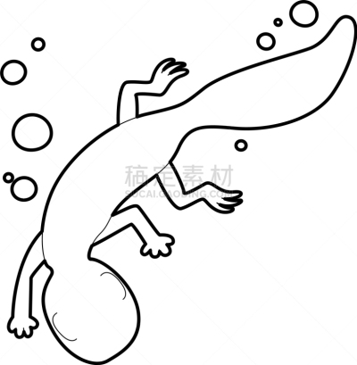 蜥蜴,轮廓,计算机图标,野生动物,蛇,动物,品牌名称,尾巴,游泳,弯曲