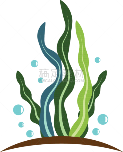 seaweed logo template icon