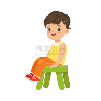 男孩,可爱的,吧椅,小的,绿色,白色,书,人,图像,坐