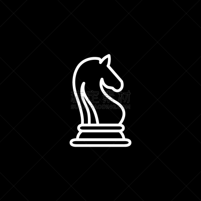 国际象棋,黑色,线图标,骑士,黑色背景,卒子,休闲