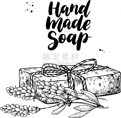 自然,手艺,动物手,肥皂,熏衣草,有机食品,草本,图像,叶子,绘制