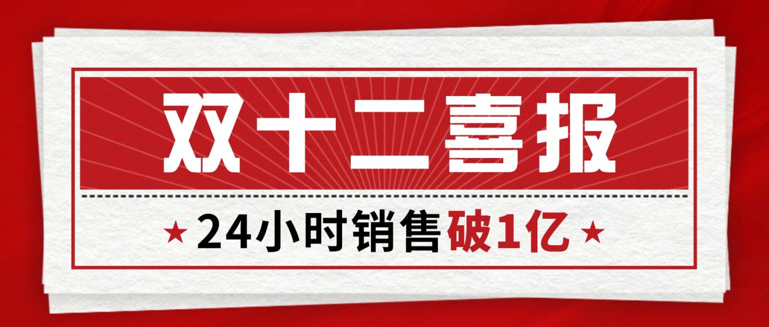 双十二红色复古喜报公众号首图预览效果