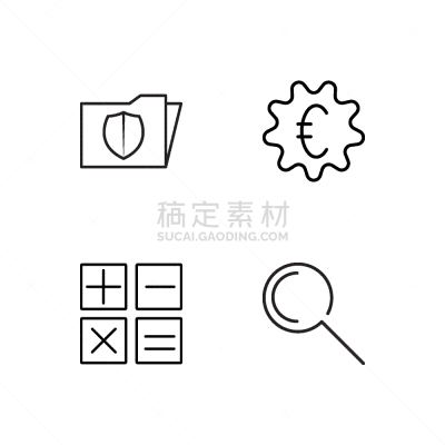 轮廓,商务,计算机图标,极简构图,男人,安全的,安全,艺术,金融,布置