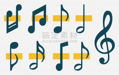 音符,计算机图标,绘画插图,矢量,数字10,背景分离,钥匙,调号,波斯湾,现代