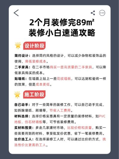 家居家装攻略指南小红书套装配图