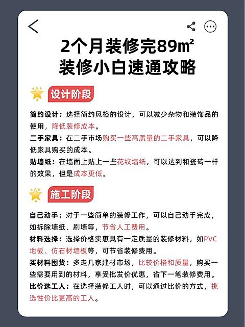 家居家装攻略指南小红书套装配图