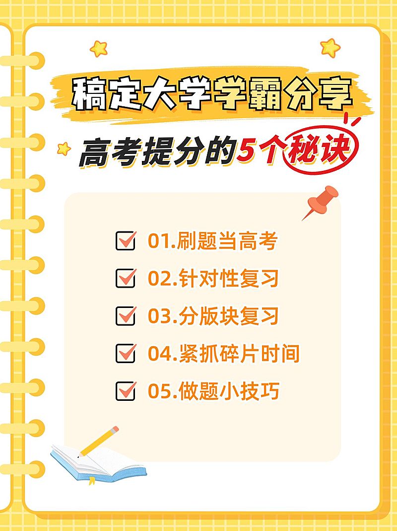 高考复习逆袭计划小红书配图