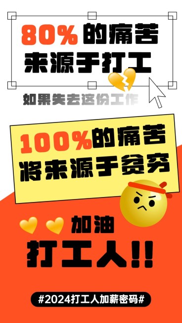 开工趣味话题2023加薪密码海报预览效果