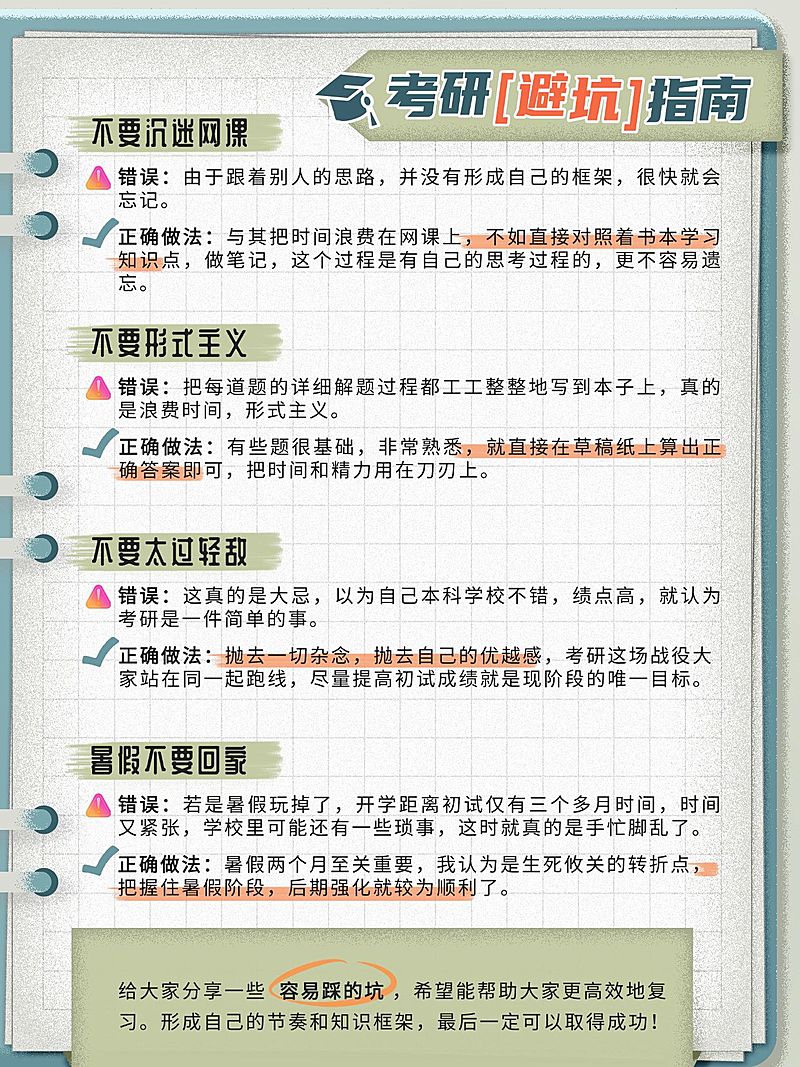 教育科普攻略指南手帐风小红书配图