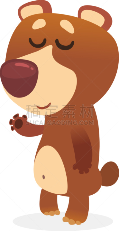 棕熊,卡通,幽默,可爱的,泰迪熊,摆拍,玩具,哺乳纲,小的,站