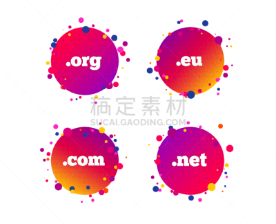 com域名,标志,平坦的,网,不明确的地点,电子邮件,代币,技术,图像