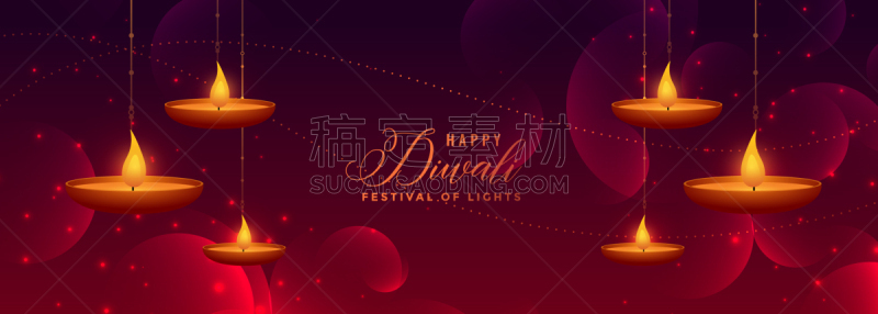幸福,油灯盏,排灯节,闪亮的,可爱的,悬挂的,拉克什米,传统,问候