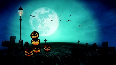 万圣节南瓜头杰克灯笼，Spooky Night，Loop