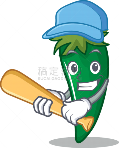 性格,绿色,棒球,辣椒,卡通,有机食品,自然,热,清新