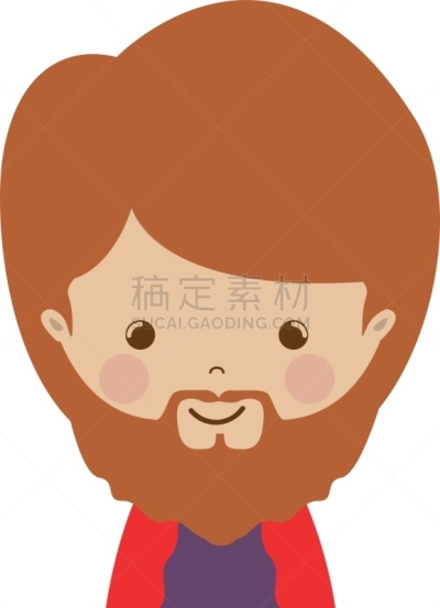 智慧,男人,正面视角,动画片,人的脸部,老年男人,脸颊,束腰外衣,肖像,图像