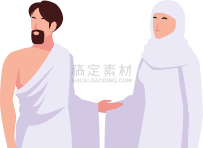 伴侣,人,白色背景,麦加朝圣,传统,麦地那,穆罕默德,朝圣,相伴