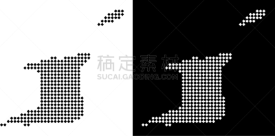 像素化,特立尼达和多巴哥,自然地理,白色,国内著名景点,概念,多巴哥岛,矢量