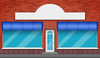 建筑外部,外立面,商店,玻璃,巨大的,两个物体,背景分离,纺织品,华贵,砖