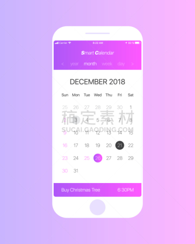 概念,日历,移动应用程序,白昼,白色,格子,智慧,做计划,提示,联系