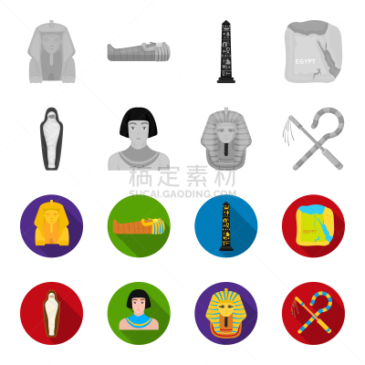 黄金,埃及,平衡折角灯,防护面罩,分离着色,坟墓,木乃伊化的,男人,收集