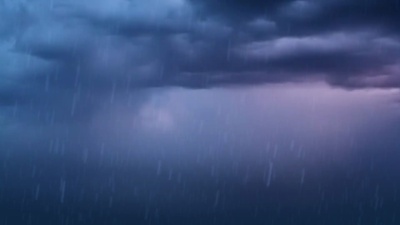 闪电、风暴和雨