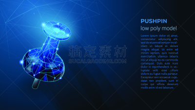 图钉,符号,低多边形效果 ,霓虹灯,概念,几何形状,技术,现代,凌乱,设备用品