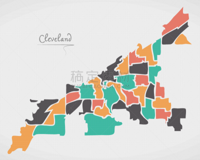 俄亥俄州,现代,居住区,克里夫兰,非都市风光,形状,圆形,创造力