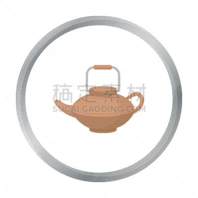 分离着色,白色,日本钢茶壶,饮料,亚洲,传统,热,锅,图像,蒸汽