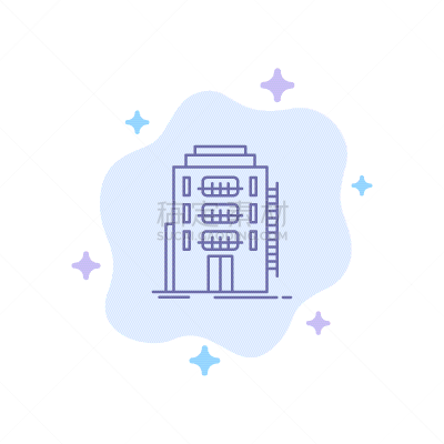 宿舍,建筑业,城市,酒店,图标,蓝色,商务,行李,床,联系