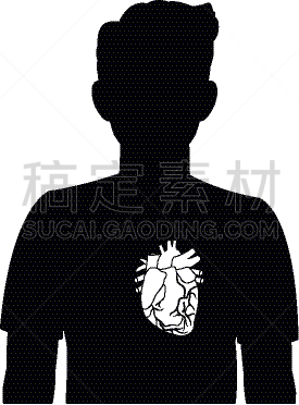 男人,人类心脏,生理学,生物学,矢量,图表,膀胱,图像,剪影,生病
