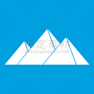 白色,吉萨,金字塔形,图标,非洲,非凡的,图像,Khafre