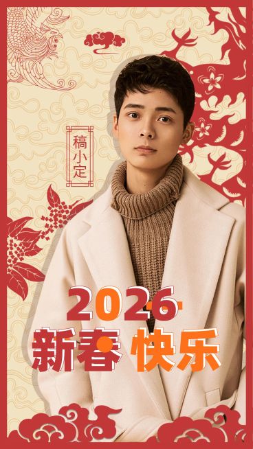 春节中国风明星节日祝福海报预览效果