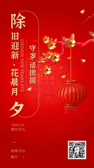 年俗套系除夕夜大年三十实景预览效果