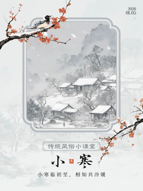 小寒节气科普套装小红书封面aigc预览效果