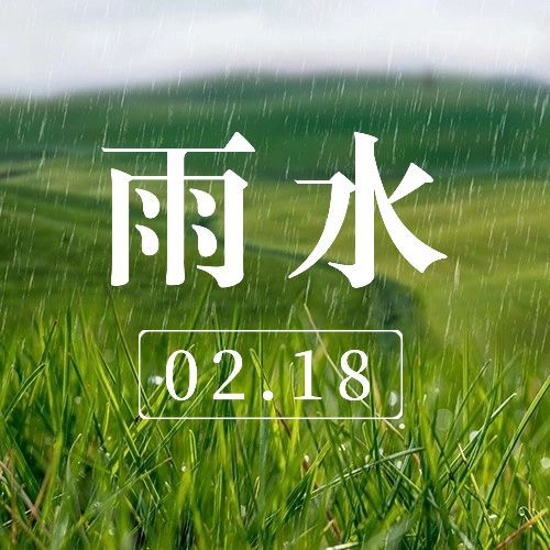 雨水节气万物春季落雨公众号次图预览效果