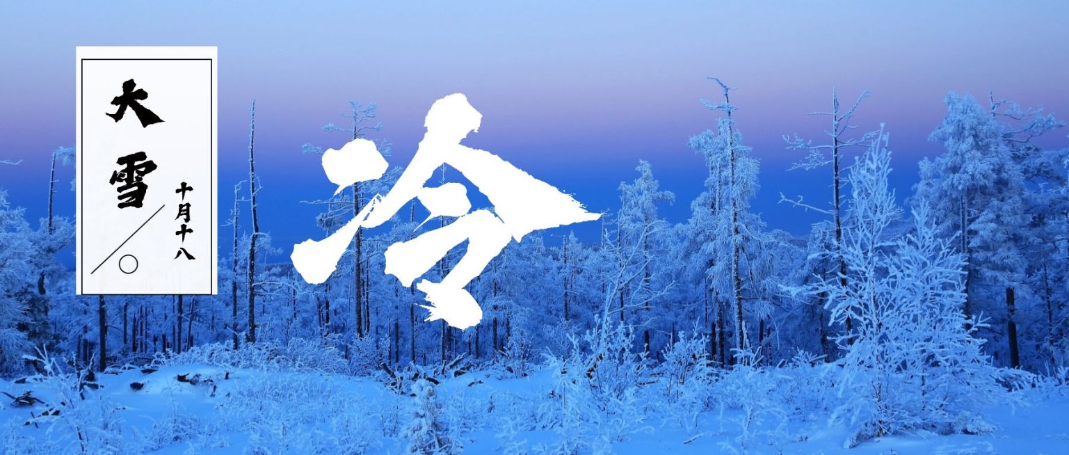 大雪小雪节气冷公众号首图预览效果