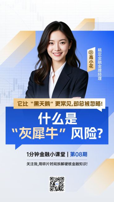 商务风金融讲师介绍宣传海报预览效果