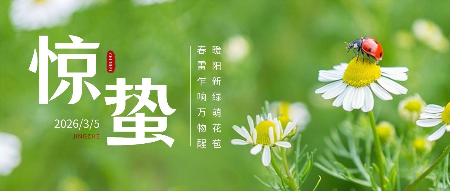 惊蛰节气祝福实景感公众号首图预览效果
