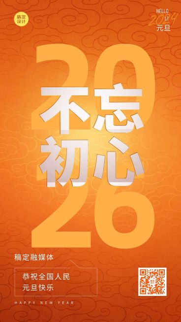 元旦新年节日祝福合成手机海报预览效果