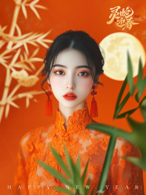 新年春节节日晒照小红书封面aigc预览效果