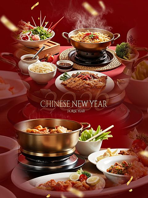 春节节日晒照祝福拼图工具小红书配图