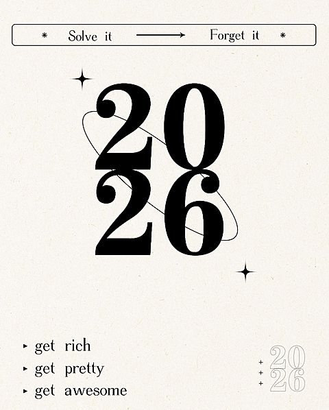 极简大字春节新年iwatch表盘壁纸
