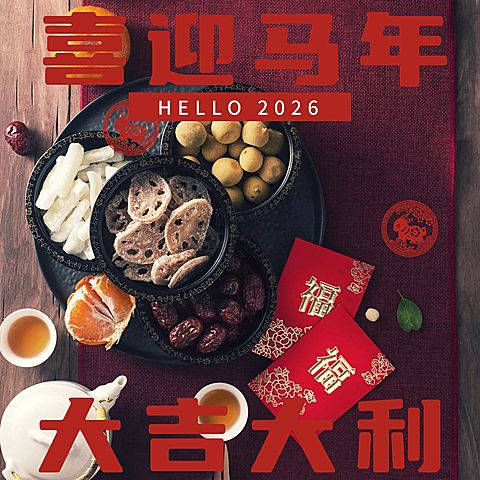 春节新春新年晒图晒照PLOG模板