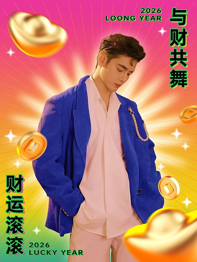 春节招财财运写真AIGC小红书配图