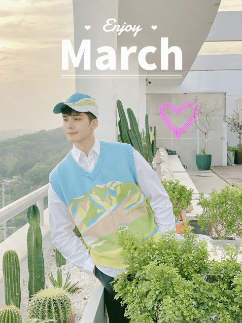 三月月初问候晒照PLOG预览效果