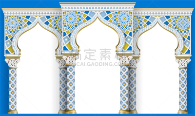 建筑,雕刻物,镶嵌图案,拱门,东,浅浮雕,华丽的,传统,珐琅,弯曲