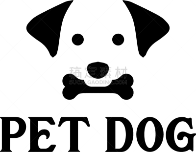 dog logo design template